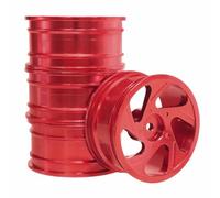 TTETTZ Pièces de Voiture à RC, Ensemble de Jantes de 52 Mm pour Modèles MN128 et MN86S, Rouge