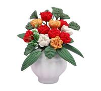 TTETTZ Plante Miniature Bonsaï, Maison de Poupée, Mini Pot, Décoration de Maison de Poupée, Agencement Réaliste, Bricolage, Table, Mini Ornement, Petit Bonsa