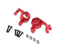 TTETTZ RC Car Bloc avant Direction Cup Aluminium Précision Ensemble Complet Accessoires Remplacement Fonction Installation Simple Utilisation Domestique Col, Rouge
