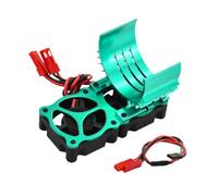 TTETTZ RC Car Motor Cooling Fan Ventilateur Montage Facile Pièce Voiture Télécommandée Support Aluminium Alliage Fonction Refroidissement Adaptée Aux Utilisa, Vert