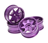 TTETTZ Roues de Voiture Télécommandée, Moyeux Xy01, Accessoires de Modélisme Télécommandé, Roues, Violet