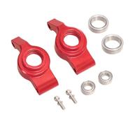 TTETTZ Sièges de Roue Arrière pour Camion RC 1/18, Pièce de Rechange, Coupelle de Direction, Embout de Biellette de Direction, Accessoires Métalliques Adapté, Rouge