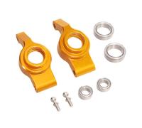TTETTZ Sièges de Roue Arrière pour Camion RC 1/18, Pièce de Rechange, Coupelle de Direction, Embout de Biellette de Direction, Accessoires Métalliques Adapté, or