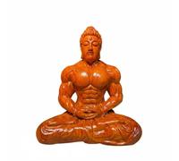 TTETTZ Statue Bouddha Mus igurine Sculpture Décoration Bois Sculpté Expression Force et Calme Surface Douce Convient aux Bureaux Bibliothèques Tableau de, 14-12-7.5cm, Rosewood