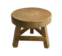 TTETTZ Support de Plante en Bois Mini Tabouret Porte-Pot Étagère pour Fleurs Plateau pour Jardinière Structure Stable Surface Soignée Adapté à la Maison, Brun