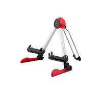 TTETTZ Support Instrument Musical Stand Universel pour Guitare Électrique Basse Ukulélé Violon avec Design Pliant et Matériaux Robustes Adapté à Musiciens, Rouge