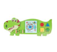 TTETTZ Tableau d'apprentissage pour Enfants Table d'Activités Planche Motricité Murale en Bois Jouet Educatif Fonction Interactive Convient pour Jeux, Dinosaure T-Rex 4.5KG