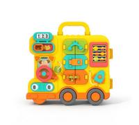 TTETTZ Tableau d'apprentissage Tableau Éducatif Panneau Sensoriel Planche d'Activités Bus Jouet d'Éveil Plastique Numéros Volant Horloge Adapté aux, Version Standard en Boîte Cadeau