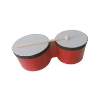 TTETTZ Tambour Bongo Ensemble de Tambours Instrument de Rythme Outil D'Enseignement En Bois pour Développer L'Écoute et La Coordination Approprié pour Leçon, 5 Pouces and 6