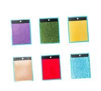 TTETTZ Tapis Sensoriels éducatifs, Jeu, Panneau Mural Sensoriel D'exploration Multi-sensorielle, Tampons Sensoriels pour Garçons et Filles, 6 Pièces