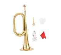 TTETTZ Trompette Portable En Laiton, Instrument de Marche pour Orchestre et Fanfare, Idéal pour Débutants, Professionnels et Scolaires, Style C