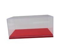TTETTZ Vitrine de Voitures Jouets Moulées sous Pression 1:64, Vitrine En Acrylique, étui de Collection Empilable Anti-poussière pour Modèles de Voitures, Fig, Rouge