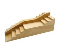 TTETTZ Wooden Fingerboard Ramp Conçu pour Imiter Fidèlement Une Rampe de Skate Réelle Jouet Professionnel En Bois Robuste Accessoire de Skateboard Miniature, Style B