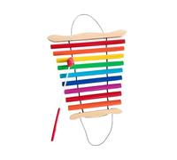 TTETTZ Xylophone En Bois avec Touches En Métal pour Enfants, Jouet éducatif et éducatif, Instrument de Musique à 9 Touches, Pratique pour Les Enfants et