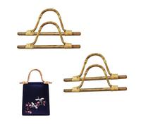 TTFdacai Lot de 4 poignées de sac à main en forme de D de rechange en bois pour sac à main, sac à main, sac à main, 27,9 cm