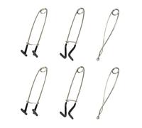 TTFdacai Lot de 6 écarteurs de bouche de poisson à ressort en acier inoxydable