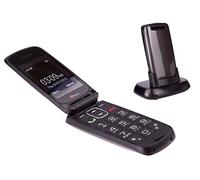 TTfone Star- Téléphone Mobile à Clapet et à Grosses Touches Facile à Utiliser Sans Carte SIM (Gris)