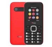 TTfone TT150 Téléphone Portable Basique Débloqué avec Bluetooth, Batterie Longue Durée, Double SIM avec Appareil Photo et Jeu, Facile à Utiliser, Robuste et Léger (Red)