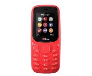 TTfone TT170 Téléphone Mobile Débloqué à Fonctions Simples avec Écran de 1,8 Pouces (Red)