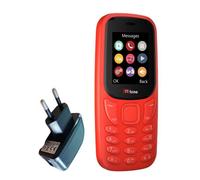 TTfone TT170 - Téléphone portable débloqué avec fonction double SIM - Rouge - Batterie à Vie Prolongée