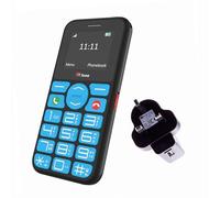 TTfone TT190 Téléphone Portable débloqué d'urgence Big Button Basic Senior - Téléphone Simple et Moins Cher (avec Chargeur Secteur)