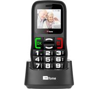 TTfone TT220 Téléphone Portable à Gros Boutons pour Personnes âgées avec Bouton d'assistance d'urgence, Touches parlantes, Longue durée de Vie, Lampe de Poche, Bluetooth, Simple et Facile à Utiliser