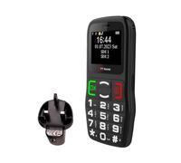 TTfone TT220 Téléphone Portable à Gros Boutons pour Personnes âgées avec Bouton d'assistance d'urgence, Touches parlantes, Longue durée de Vie, Lampe de Poche, Bluetooth, Simple et Facile à Utiliser