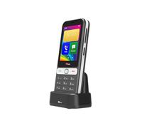 TTfone TT280 - Téléphone à Barrette 4G Dual SIM Simple avec Android, écran Tactile de 2,8", Clavier, caméra 2MP, USB-C - Mobile déverrouillé Facile à Utiliser (avec Chargeur de Quai)