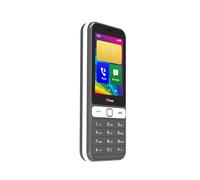 TTfone TT280 - Téléphone à Barrette 4G Dual SIM Simple avec Android, écran Tactile de 2,8", Clavier, caméra 2MP, USB-C - Mobile déverrouillé Facile à Utiliser (avec câble USB)