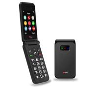 TTfone TT760 Téléphone Mobile à Grosses Touches 4G pour Les Personnes Âgées avec Bouton d'Assistance d'urgence - Téléphone Mobile de Base Déverrouillé (Noire, avec câble USB)
