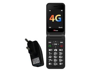 TTfone TT760 Téléphone Mobile à Grosses Touches 4G pour Les Personnes Âgées avec Bouton d'Assistance d'urgence - Téléphone Mobile de Base Déverrouillé (Rouge, avec Chargeur)