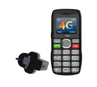TTfone TT890 4G Senior Phone - Téléphone Portable à Gros Boutons Facile à Utiliser avec Bouton d'assistance d'urgence, Chargement USB-C, Bluetooth, Appareil Photo - débloqué (avec Chargeur Secteur)