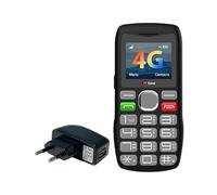 TTfone TT890 Téléphone 4G pour Seniors Téléphone Mobile à Grandes Touches Facile à Utiliser avec Bouton d’Appel d’Urgence, Chargement USB-C, Bluetooth, Appareil Photo Débloqué (avec Chargeur Secteur)