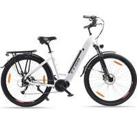TTGO LK-ZZ-28ST Vélo Électrique - Moteur 250W Batterie 36V20AH Pneus de 28 Pouces Vitesse Max 25 km/h Freins à Disque Hydrauliques - Blanc