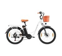 TTGO YY-26ST Vélo Électrique - 250W Batterie 36V14.5AH Pneus de 26 Pouces Vitesse Max 25 km-h Freins à Disque Mécaniques - Blanc