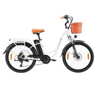 TTGO YY-26ST vélo électrique - Blanc, Moteur 250W, 75km d'autonomie
