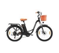 TTGO YY-26ST Vélo Électrique - Moteur 250W Batterie 36V14.5AH Pneus de 26 Pouces Freins à Disque Mécaniques - Noir