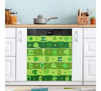 Ttgoth Autocollant magnétique décoratif pour lave-vaisselle avec inscription Happy St Patricks, 58,42 x 66,04 cm
