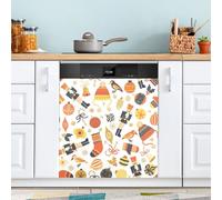 Ttgoth Autocollant magnétique décoratif pour lave-vaisselle Motif Casse-noisette de Noël 58,4 x 66 cm