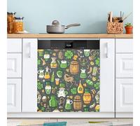 Ttgoth Autocollant magnétique décoratif pour lave-vaisselle Motif Happy St. Patrick's Day 58,42 x 66,04 cm