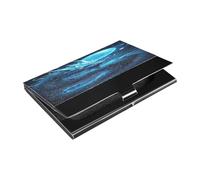 Ttgoth Blue Dragon Porte-cartes de visite pour homme et femme en cuir synthétique et acier inoxydable pour voyage et travail, a, 9.3x5.8x1 cm, Moderne