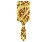 Ttgoth Brosse à cheveux à pizza pour homme et femme - Antistatique - Coussin d'air - Brosse démêlante pour cheveux bouclés, raides, humides ou secs