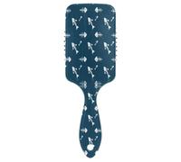 Ttgoth Brosse à cheveux squelette de poisson pour homme et femme - Antistatique - Coussin d'air - Brosse démêlante pour cheveux bouclés, raides, humides ou secs