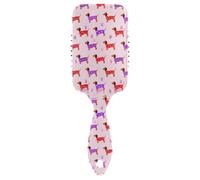 Ttgoth Brosse à poils de chiens mignons pour homme et femme - Antistatique - Coussin d'air - Brosse démêlante pour cheveux bouclés, raides, humides ou secs