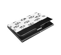 Ttgoth Dog Paw1 Porte-cartes de visite pour homme et femme en cuir synthétique et acier inoxydable, a, 9.3x5.8x1 cm, Moderne