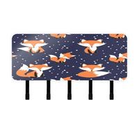 Ttgoth Fox Porte-clés mural pour clés avec 4 crochets auto-adhésifs ou perforés Organiseur de courrier pour entrée, couloir, bureau