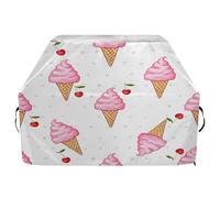 Ttgoth Housse de barbecue à crème glacée pour extérieur - Résistante à l'eau et aux déchirures - Résistante à la décoloration et aux UV - Avec sangles réglables - Pour la plupart des barbecues - 114 x