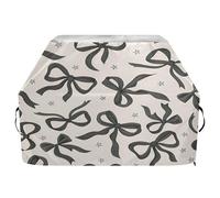 Ttgoth Housse de barbecue avec nœuds noirs pour extérieur - Résistante à l'eau et aux déchirures - Résistante à la décoloration et aux UV - Avec sangles réglables - Pour la plupart des barbecues - 114