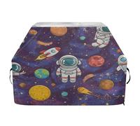 Ttgoth Housse de barbecue motif astronaute de dessin animé pour extérieur - Résistante à l'eau et aux déchirures - Résistante à la décoloration et aux UV - Avec sangles réglables - Pour la plupart des