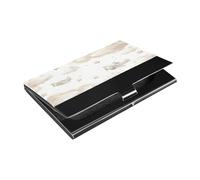 Ttgoth Porte-cartes de visite avions et nuages pour homme et femme en cuir synthétique et acier inoxydable pour cartes de visite, étui portefeuille pour voyage et travail, a, 9.3x5.8x1 cm, Moderne
